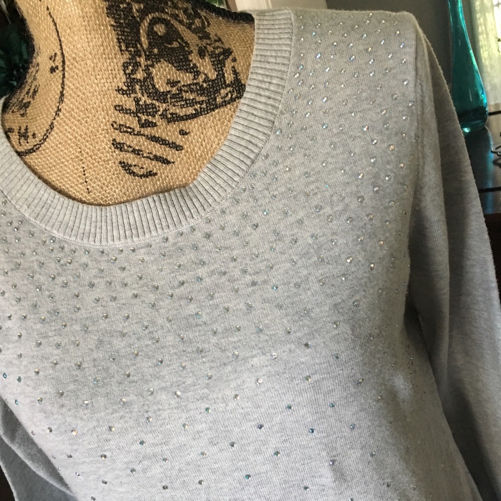 Rhinestone Lightweight Sweater
